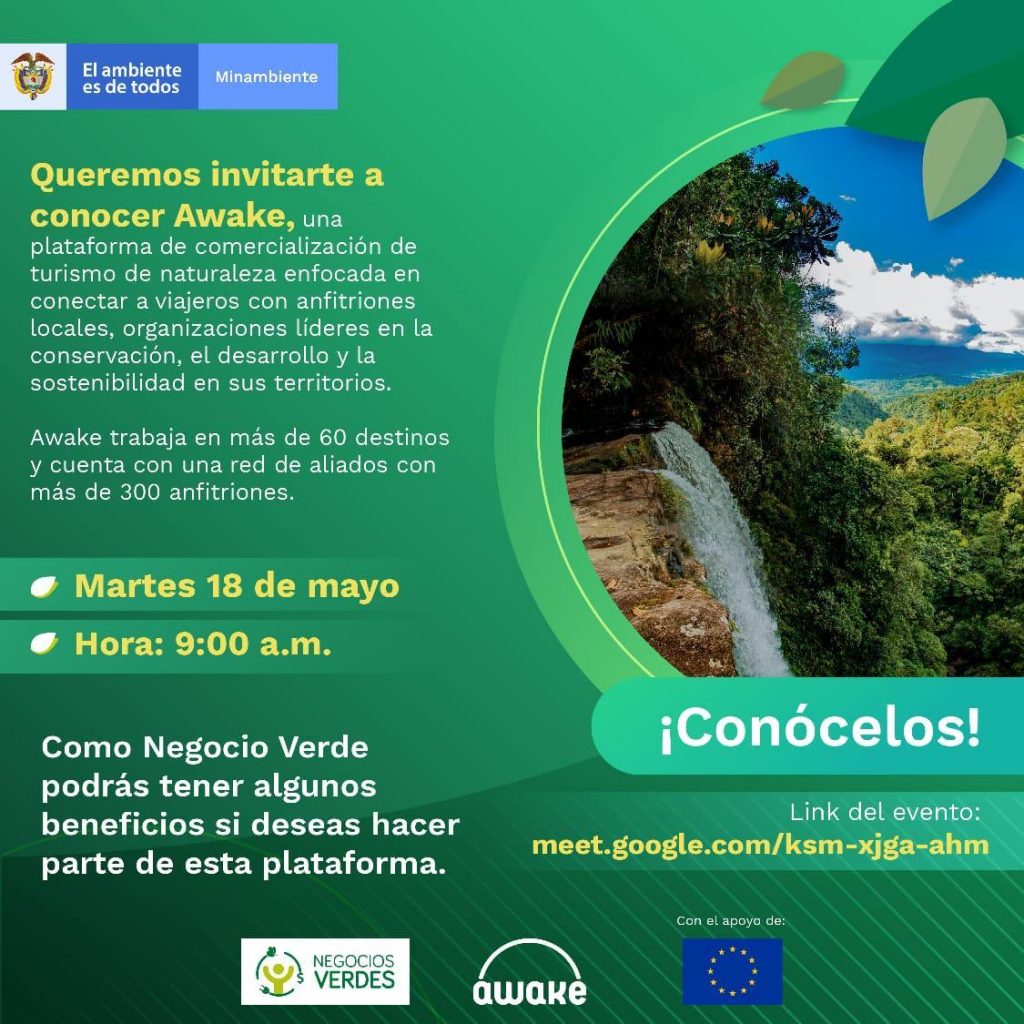 Banner de Invitación para conocer nueva plataforma digital de turismo llamada Awake